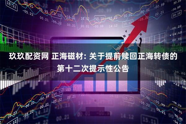 玖玖配资网 正海磁材: 关于提前赎回正海转债的第十二次提示性公告